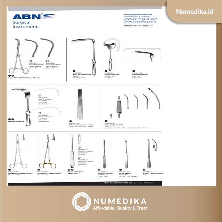 Gastrointestinal Set ABN